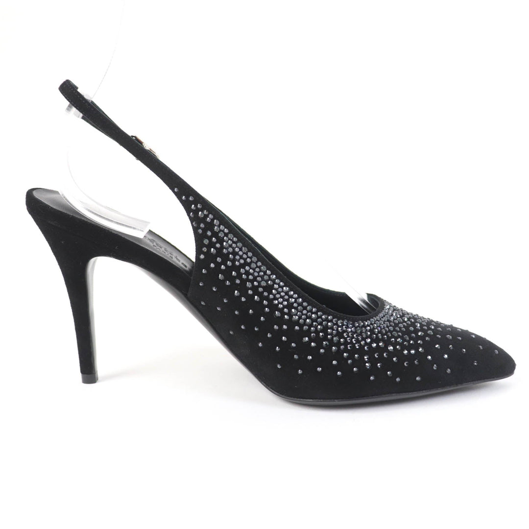 HERMES pumps Main: Suede leather black Strath 90Festive Festive 90 Women 37 Used Authentic