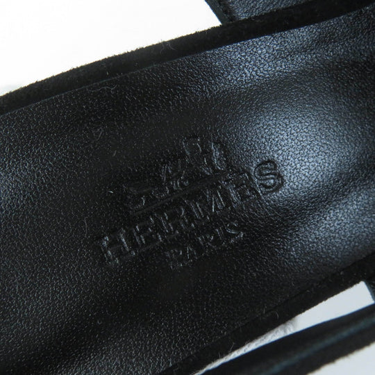 HERMES pumps Main: Suede leather black Strath 90Festive Festive 90 Women 37 Used Authentic