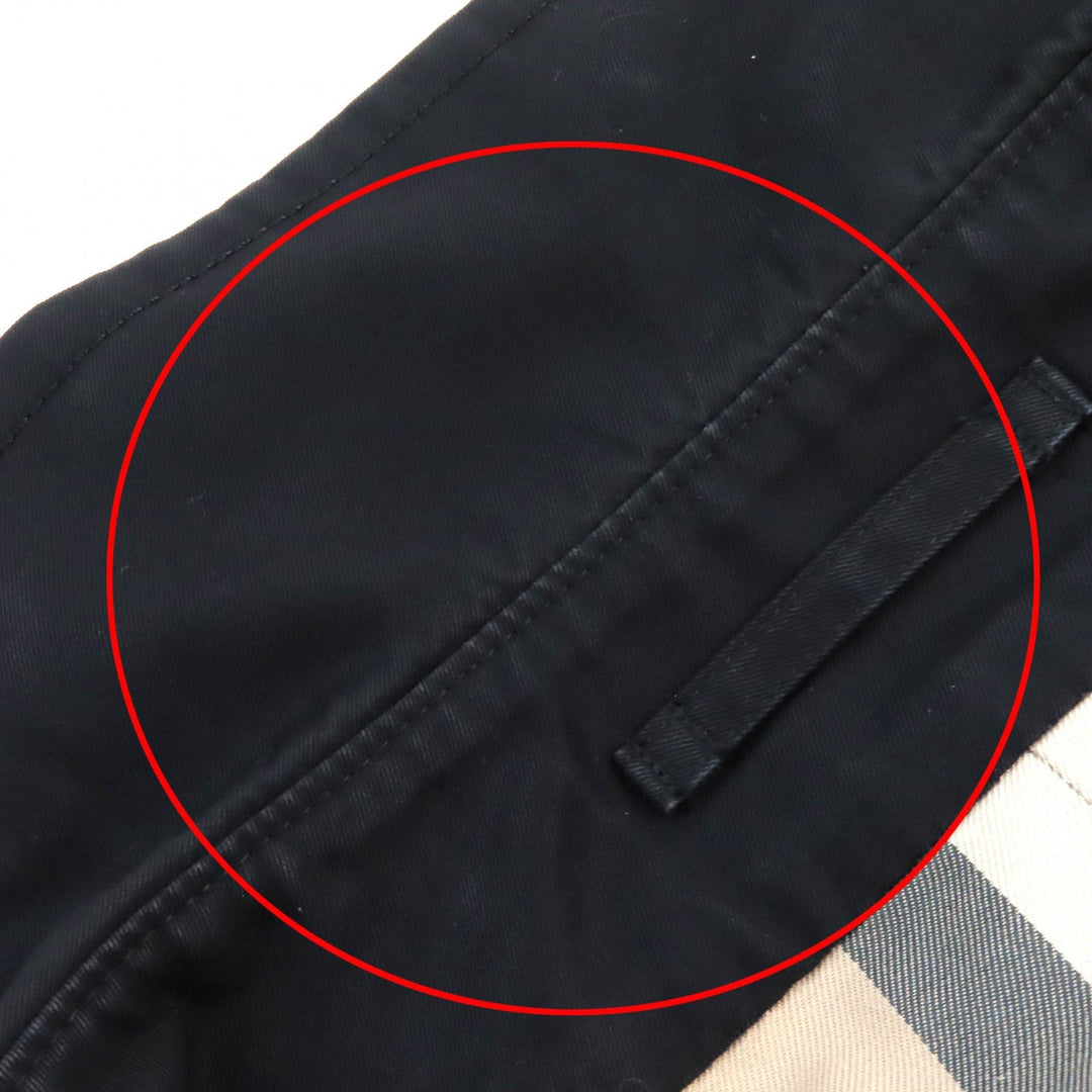 BURBERRY LONDON trench coat Main: 100% cotton, Lining: cotton, Sleeve lining: cupra, Sleeve lining: polyester, Part: cowhide black mens L Used Authentic