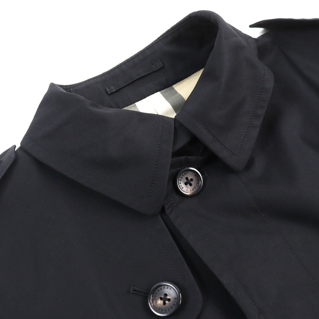 BURBERRY LONDON trench coat Main: 100% cotton, Lining: cotton, Sleeve lining: cupra, Sleeve lining: polyester, Part: cowhide black mens L Used Authentic
