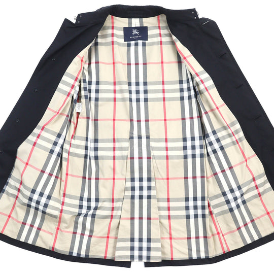 BURBERRY LONDON trench coat Main: 100% cotton, Lining: cotton, Sleeve lining: cupra, Sleeve lining: polyester, Part: cowhide black mens L Used Authentic