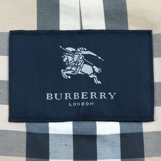 BURBERRY LONDON trench coat Main: 100% cotton, Lining: cotton, Sleeve lining: cupra, Sleeve lining: polyester, Part: cowhide black mens L Used Authentic