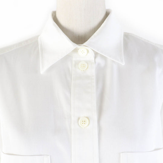 BURBERRY Long sleeve shirt Main: 100% cotton white Women 36 Used Authentic