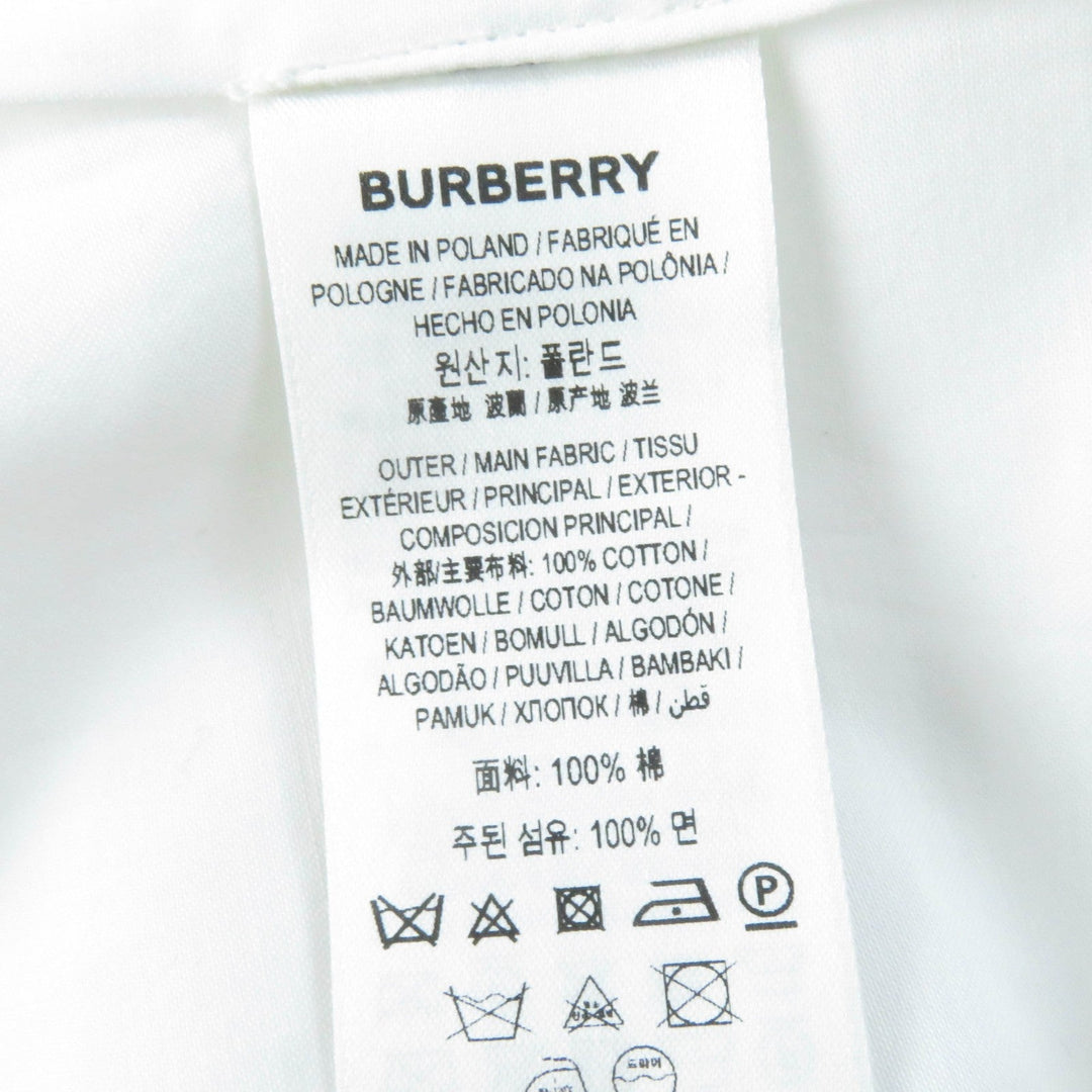 BURBERRY Long sleeve shirt Main: 100% cotton white Women 36 Used Authentic