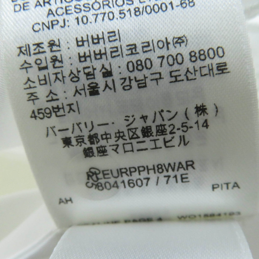 BURBERRY Long sleeve shirt Main: 100% cotton white Women 36 Used Authentic