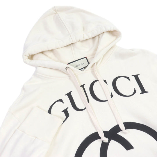 GUCCI Hoodie 475374 Main: 100% cotton Ivory mens XS Used Authentic