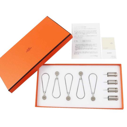 HERMES Other miscellaneous goods brass Silver Scarf Hanging Set Women Used Authentic