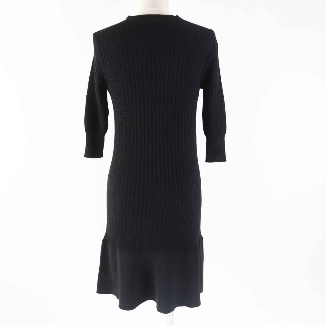 CHANEL one piece P59258 Main: 40% cotton, Main: 35% wool, Main: 25% polyamide black Women 36 Used Authentic