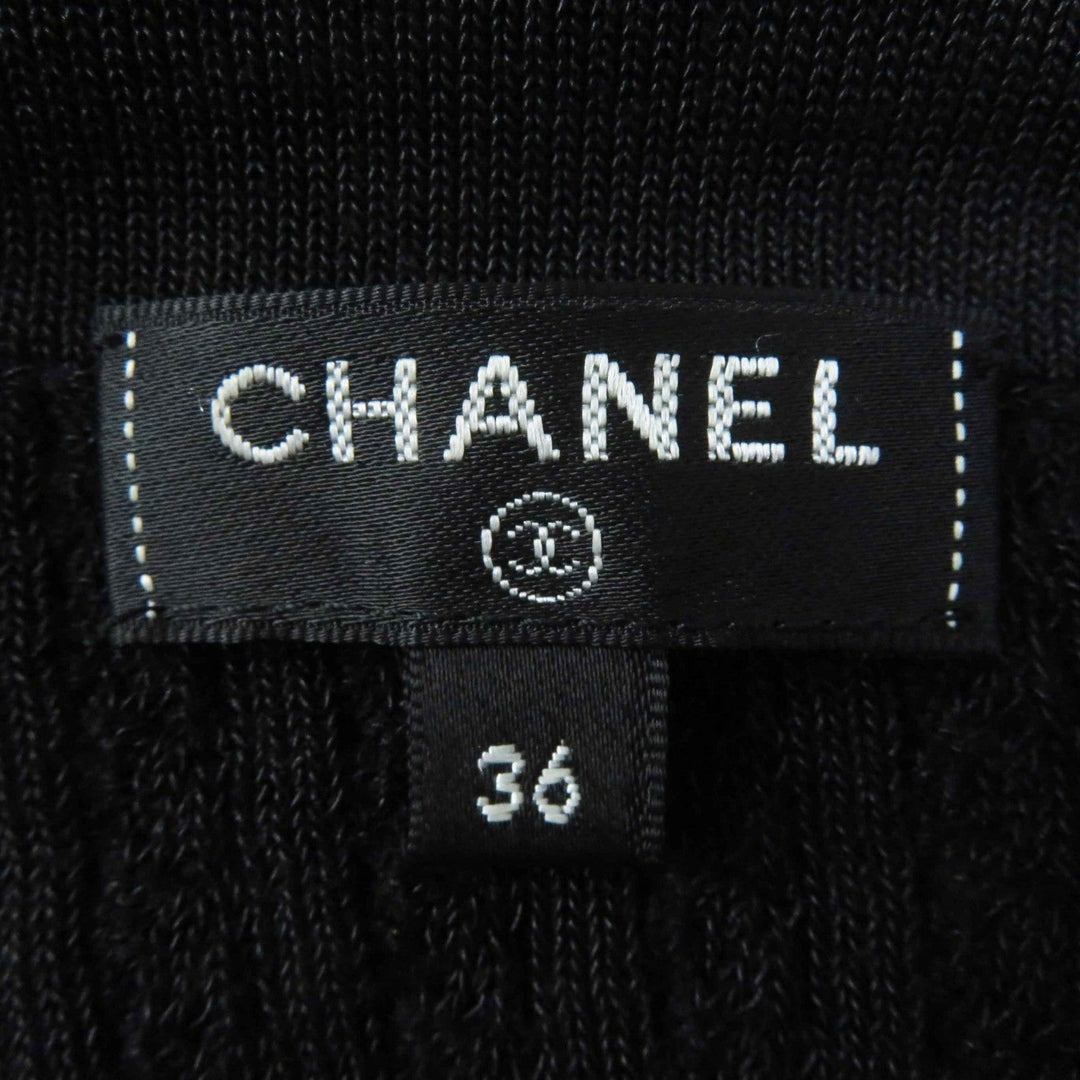 CHANEL one piece P59258 Main: 40% cotton, Main: 35% wool, Main: 25% polyamide black Women 36 Used Authentic