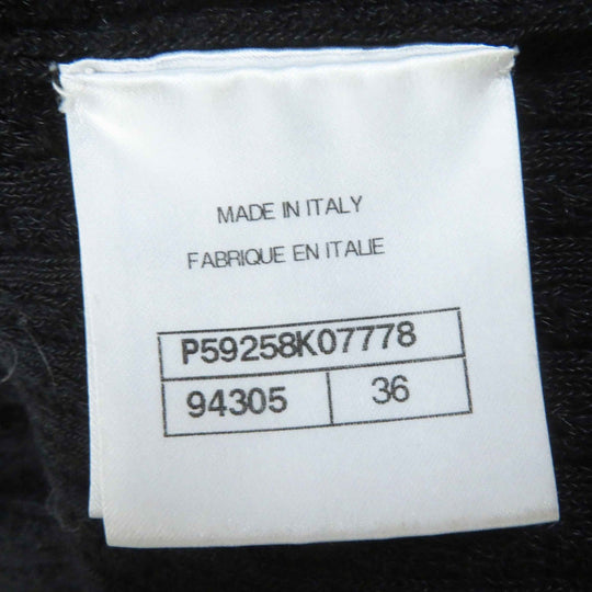 CHANEL one piece P59258 Main: 40% cotton, Main: 35% wool, Main: 25% polyamide black Women 36 Used Authentic
