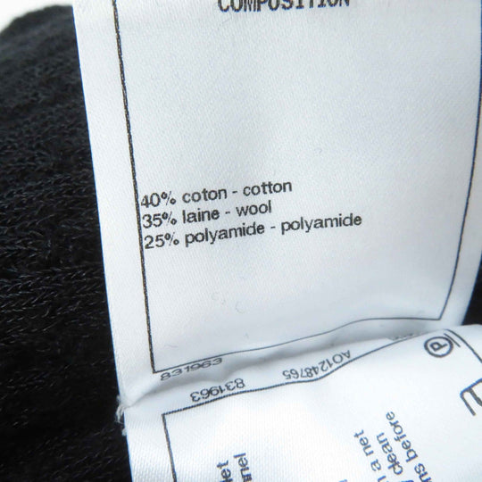 CHANEL one piece P59258 Main: 40% cotton, Main: 35% wool, Main: 25% polyamide black Women 36 Used Authentic