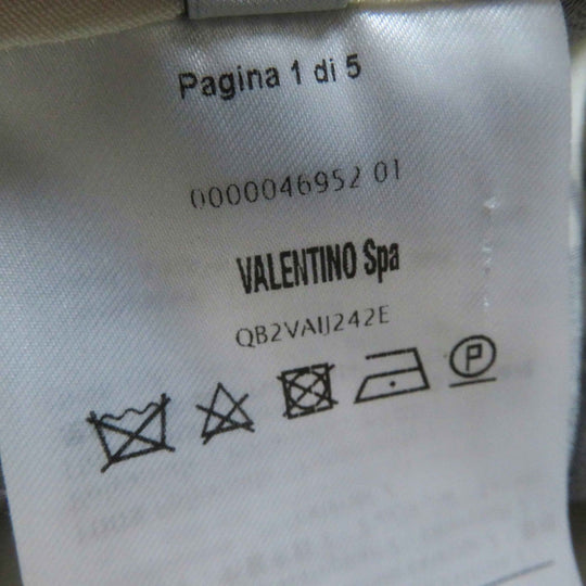 VALENTINO dress QB2VAIJ242E 100% silk, 100% nylon, lining: 100% silk Black White Women 36 Used Authentic