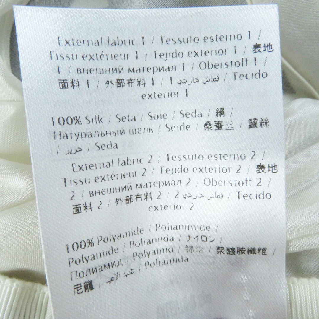 VALENTINO dress QB2VAIJ242E 100% silk, 100% nylon, lining: 100% silk Black White Women 36 Used Authentic