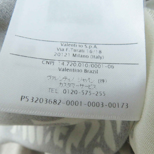 VALENTINO dress QB2VAIJ242E 100% silk, 100% nylon, lining: 100% silk Black White Women 36 Used Authentic