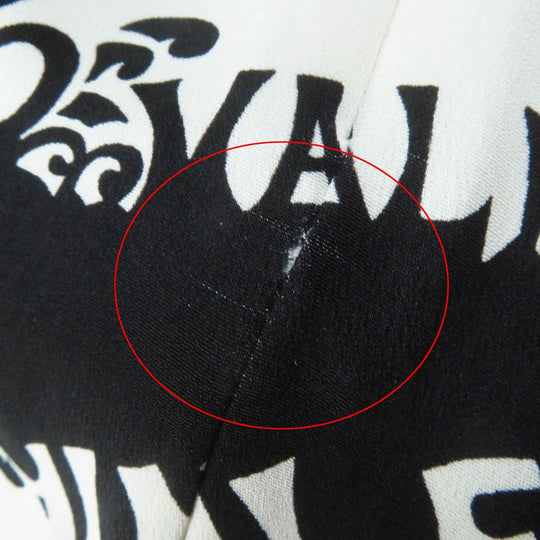 VALENTINO dress QB2VAIJ242E 100% silk, 100% nylon, lining: 100% silk Black White Women 36 Used Authentic