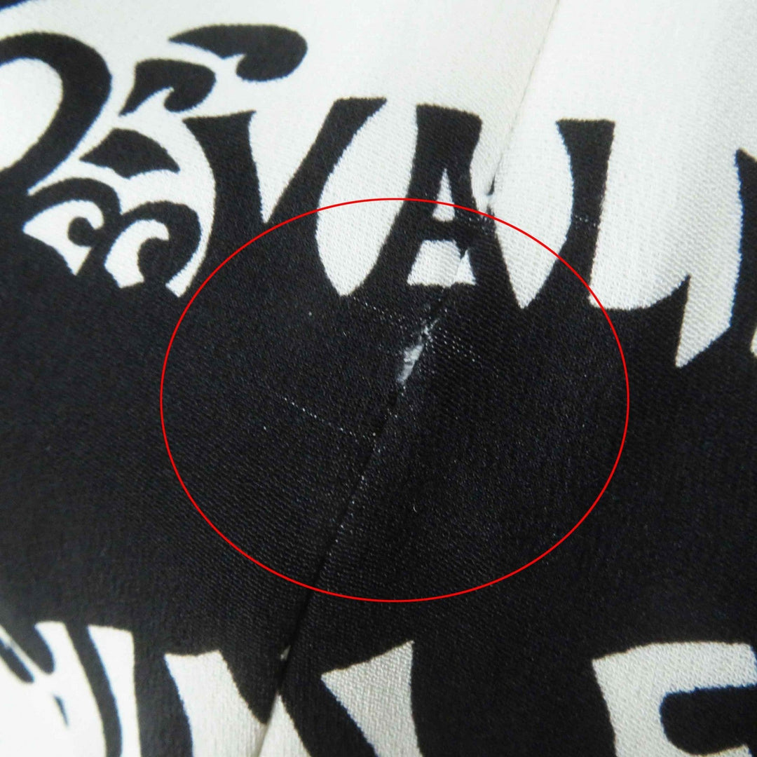 VALENTINO dress QB2VAIJ242E 100% silk, 100% nylon, lining: 100% silk Black White Women 36 Used Authentic
