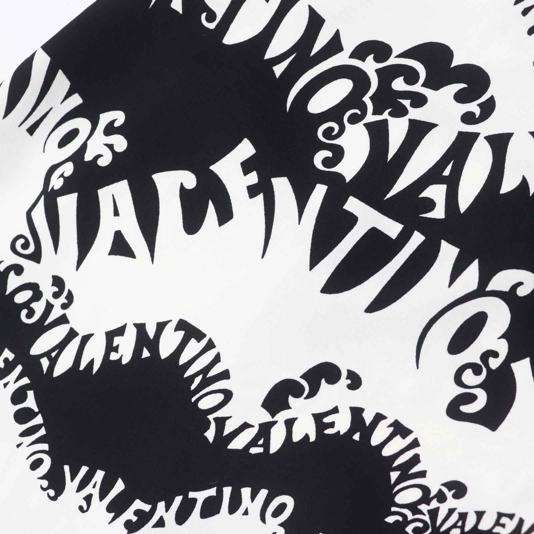 VALENTINO dress QB2VAIJ242E 100% silk, 100% nylon, lining: 100% silk Black White Women 36 Used Authentic