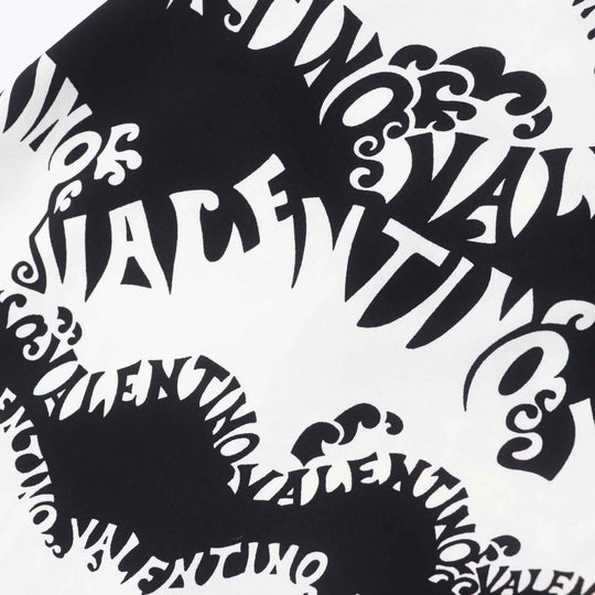 VALENTINO dress QB2VAIJ242E 100% silk, 100% nylon, lining: 100% silk Black White Women 36 Used Authentic