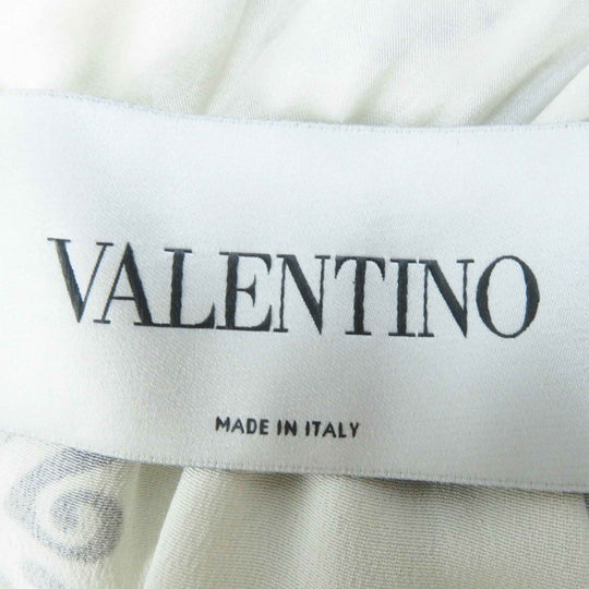 VALENTINO dress QB2VAIJ242E 100% silk, 100% nylon, lining: 100% silk Black White Women 36 Used Authentic