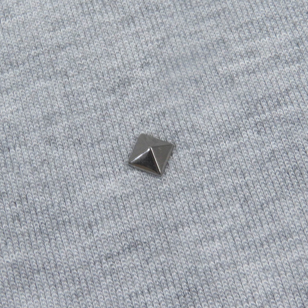 VALENTINO Hoodie IV3MF22U8PY Main: 71% cotton, Main: 2% polyester, 100% cotton gray mens L Used Authentic