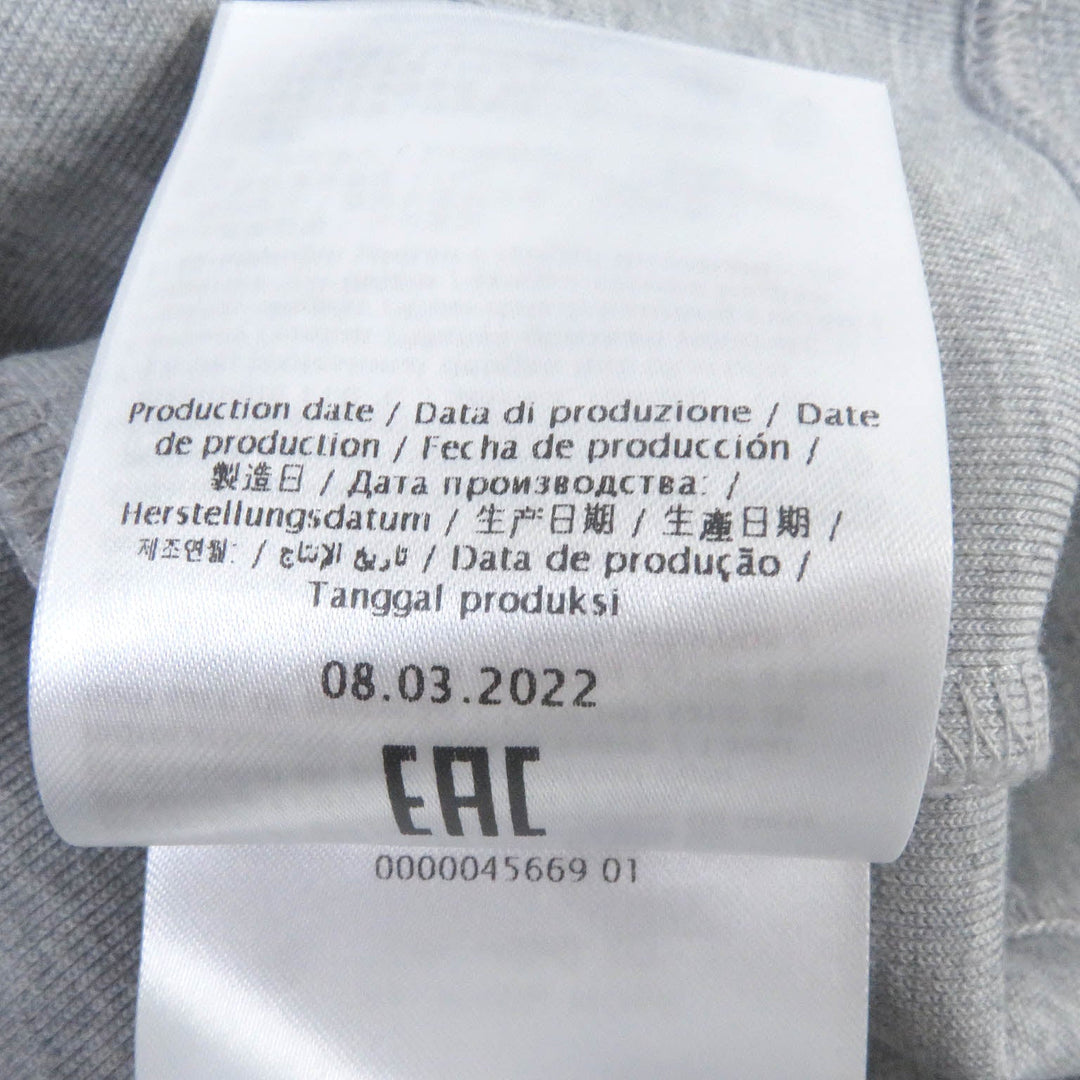 VALENTINO Hoodie IV3MF22U8PY Main: 71% cotton, Main: 2% polyester, 100% cotton gray mens L Used Authentic