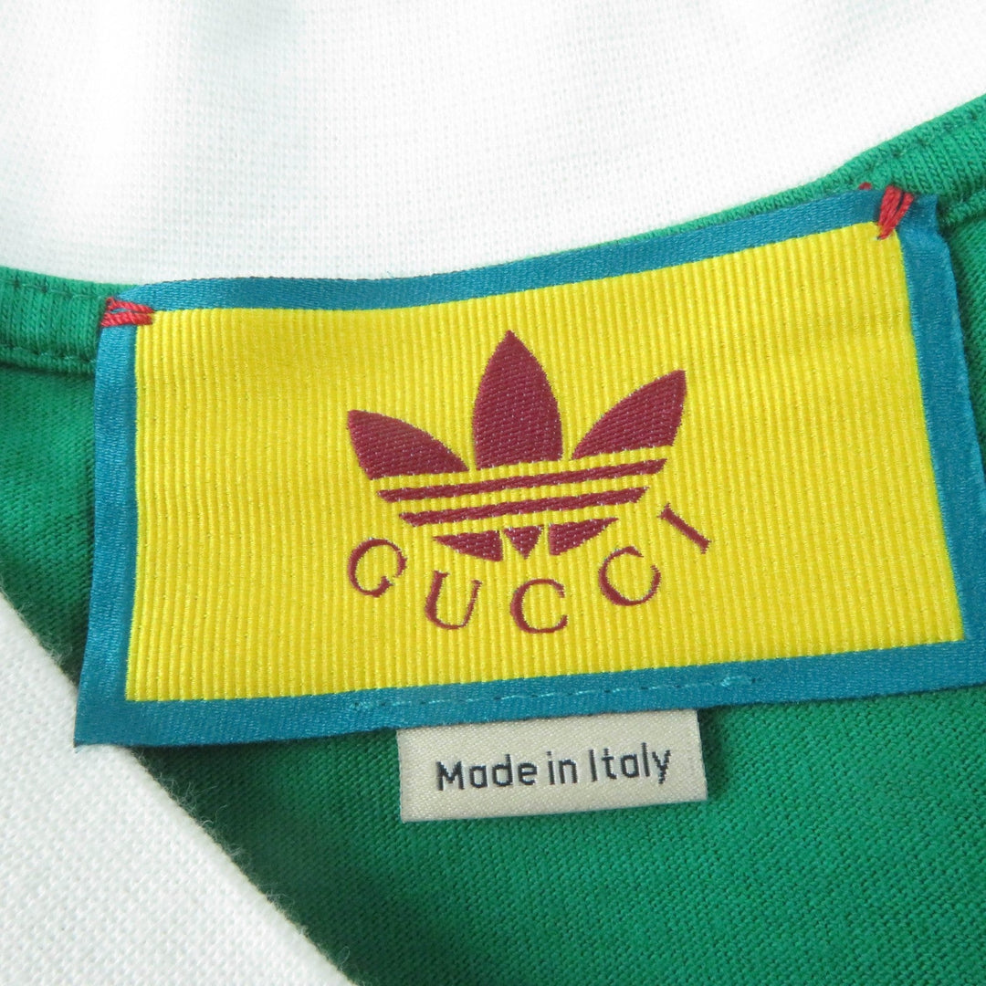 GUCCI Short sleeve T-shirt 693636 Main: 100% cotton, Part: 96% cotton, Part: 4% polyurethane, Part: 100% nylon green Women XS (160/84Y) Used Authentic