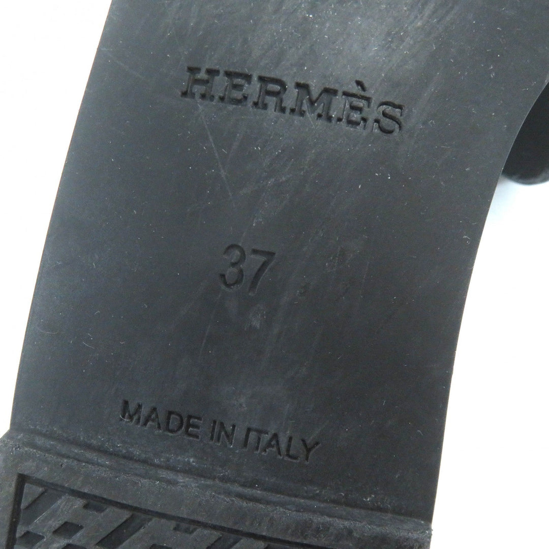 HERMES Sandals Main: Rubber black Women 37 Used Authentic