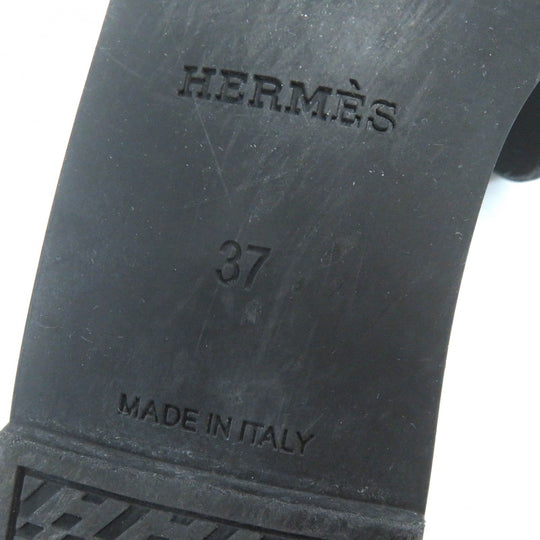 HERMES Sandals Main: Rubber black Women 37 Used Authentic