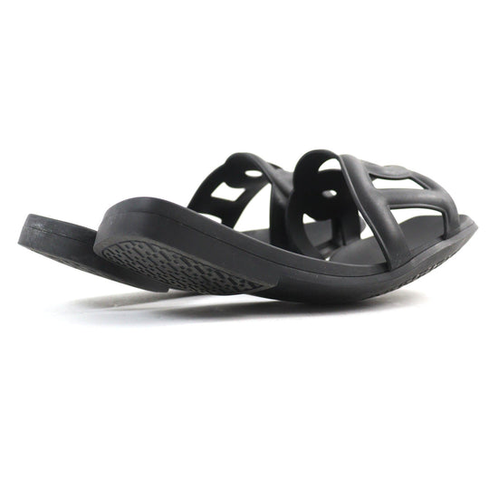 HERMES Sandals Main: Rubber black Women 37 Used Authentic