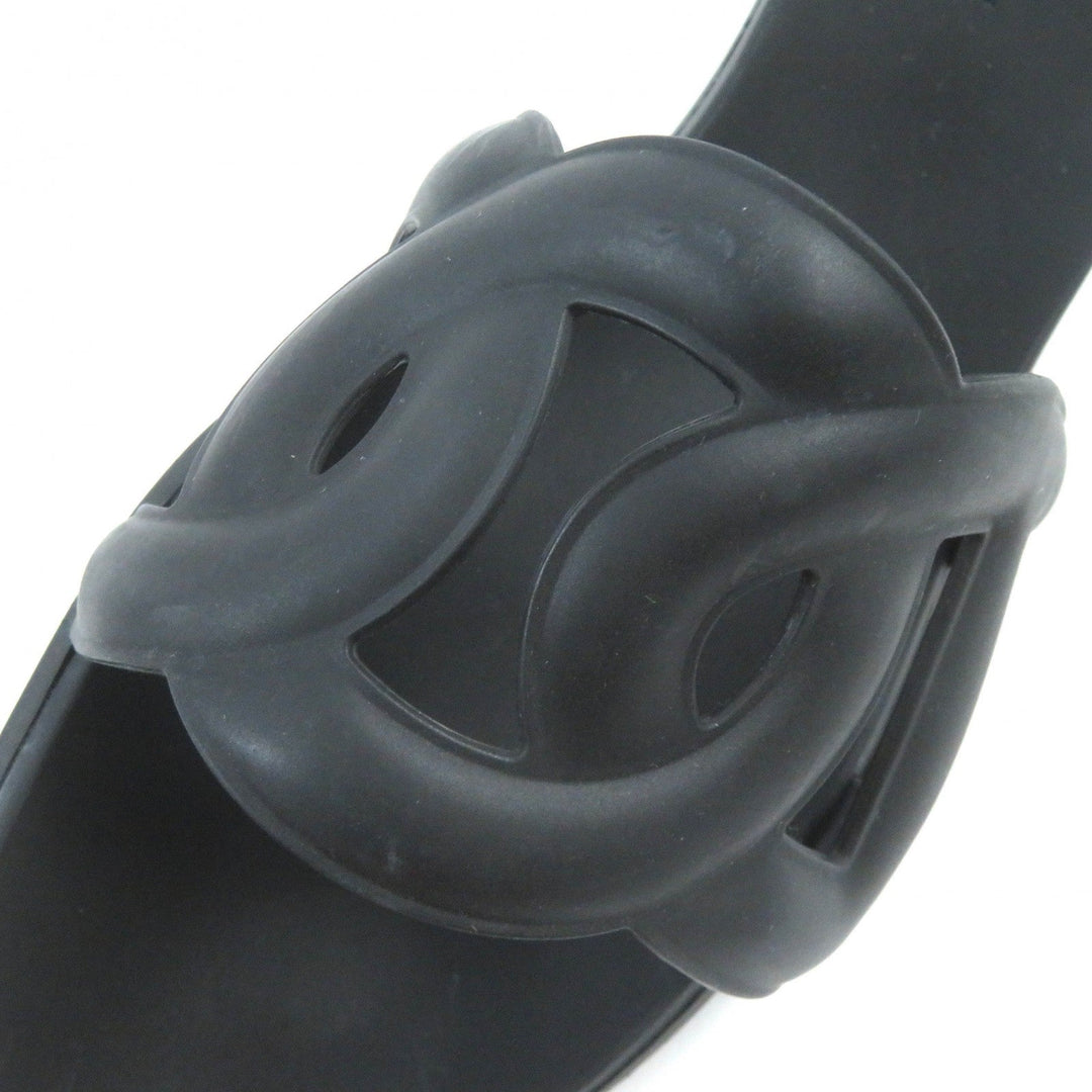 HERMES Sandals Main: Rubber black Women 37 Used Authentic