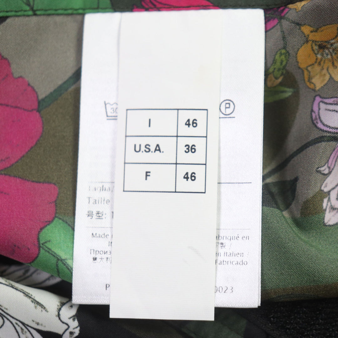 VALENTINO Hoodie RV0CI364ZHW Main: 100% nylon khaki multi Floral Print Anorak Hoodie mens 46 Used Authentic