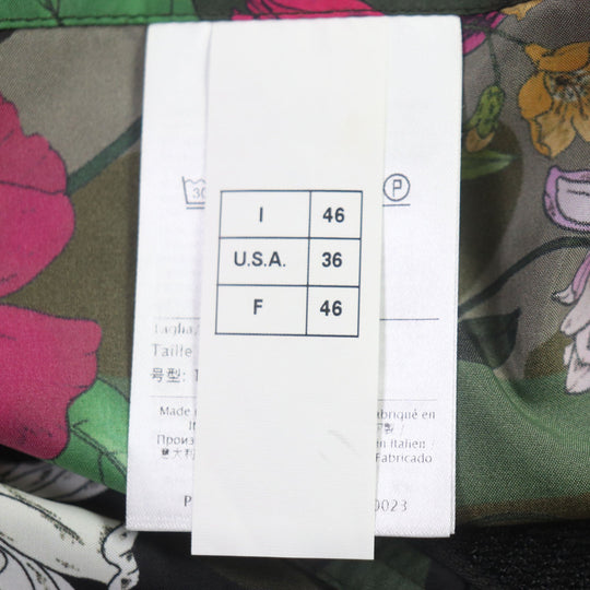 VALENTINO Hoodie RV0CI364ZHW Main: 100% nylon khaki multi Floral Print Anorak Hoodie mens 46 Used Authentic