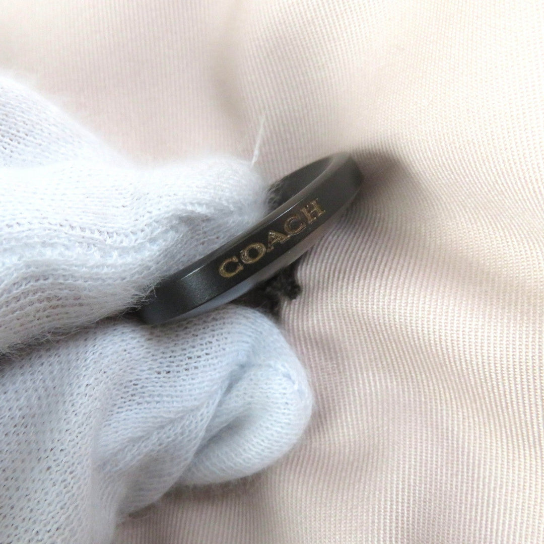 COACH trench coat F34022 Outer material: 68% cotton, Outer material: 32% polyester, Lining: 100% polyester, Leather part: cowhide Light pink Women L Used Authentic