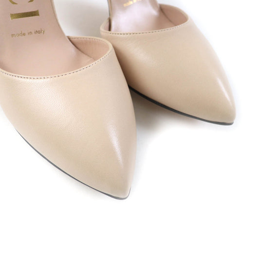 GUCCI pumps 626711 Main: Leather beige Women 36 1/2 Used Authentic
