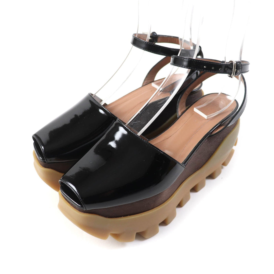 MARNI Sandals Main: Patent leather black Women 37 Used Authentic
