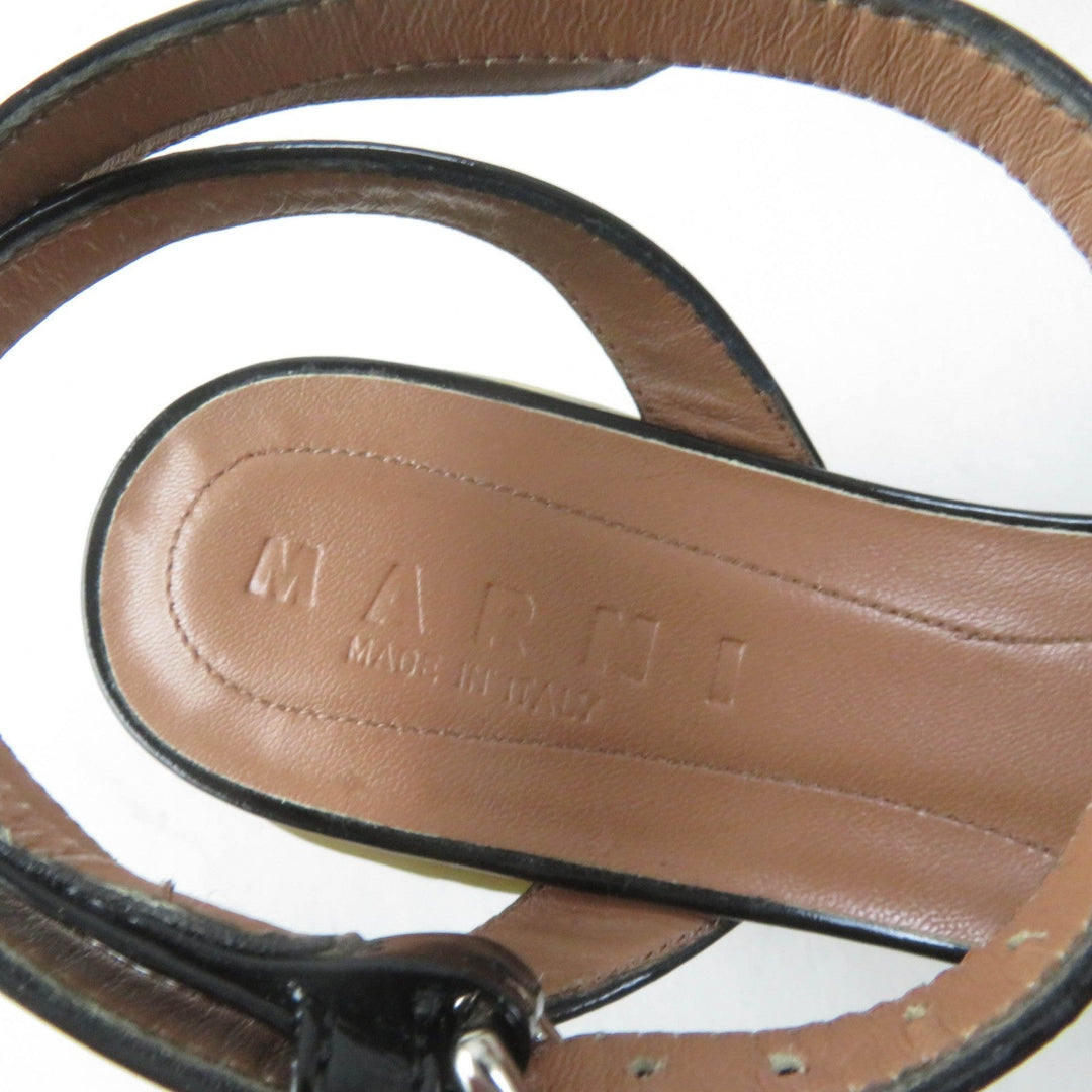 MARNI Sandals Main: Patent leather black Women 37 Used Authentic