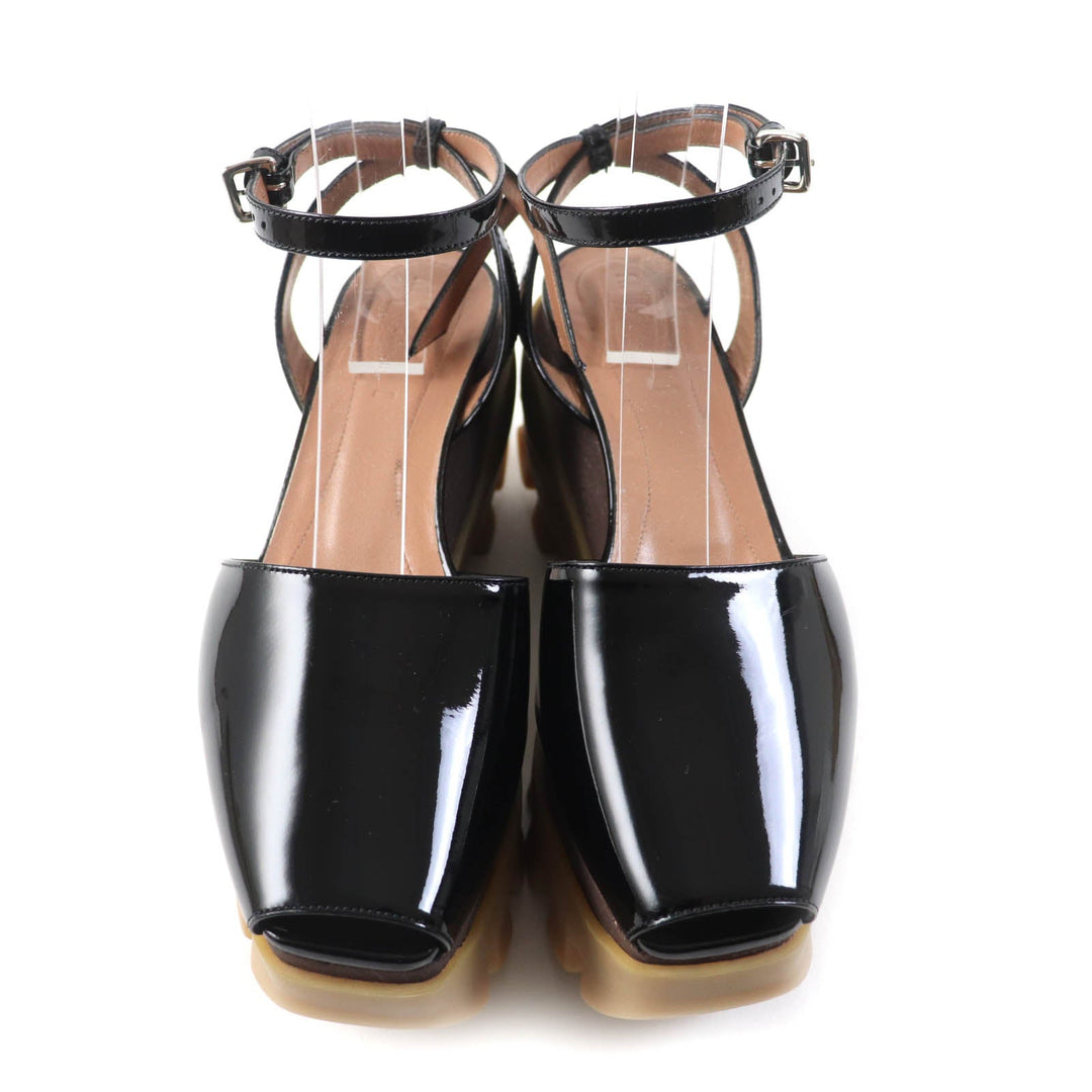 MARNI Sandals Main: Patent leather black Women 37 Used Authentic