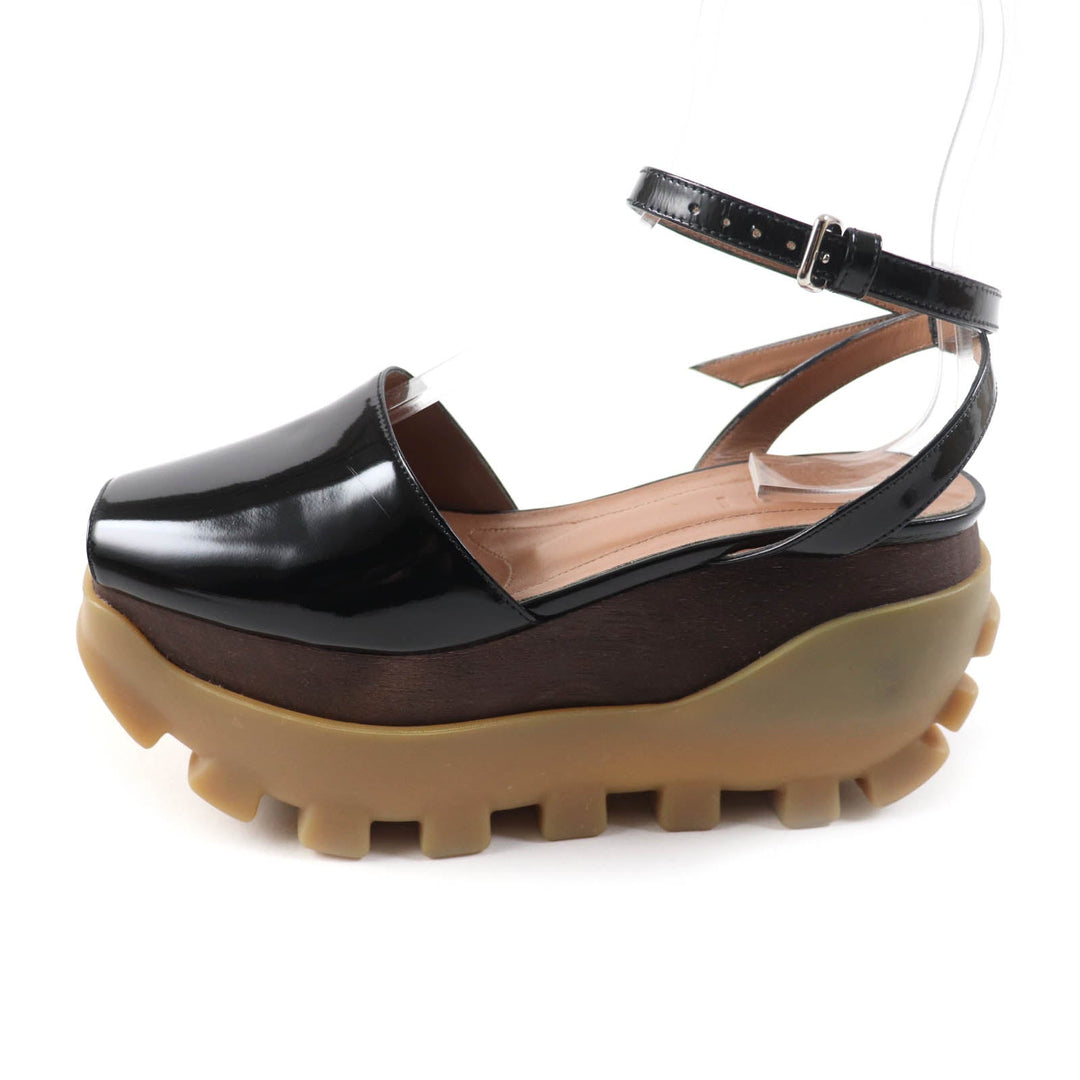 MARNI Sandals Main: Patent leather black Women 37 Used Authentic