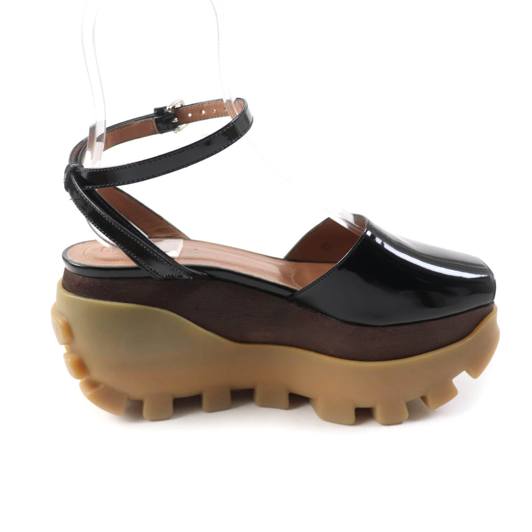 MARNI Sandals Main: Patent leather black Women 37 Used Authentic