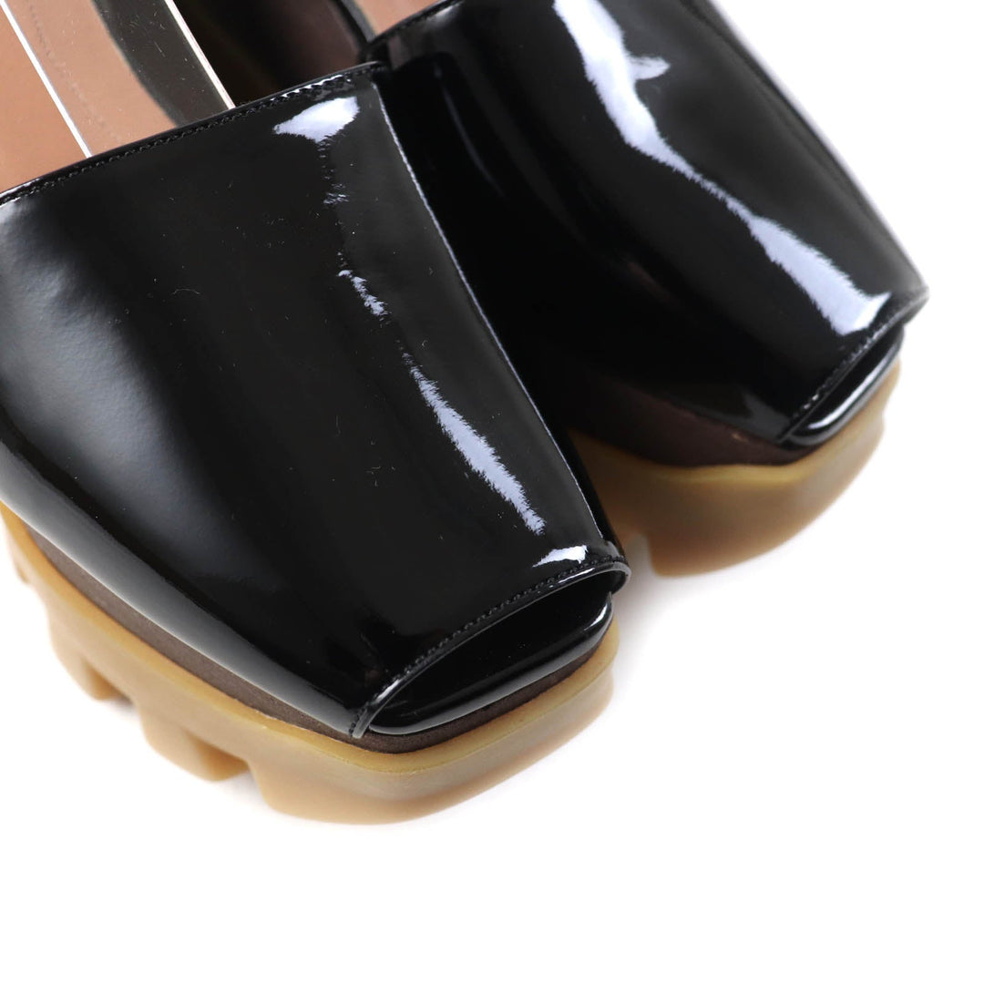 MARNI Sandals Main: Patent leather black Women 37 Used Authentic