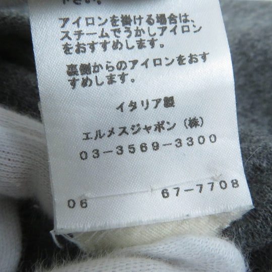 HERMES one piece Main: 100% wool gray Women 36 Used Authentic