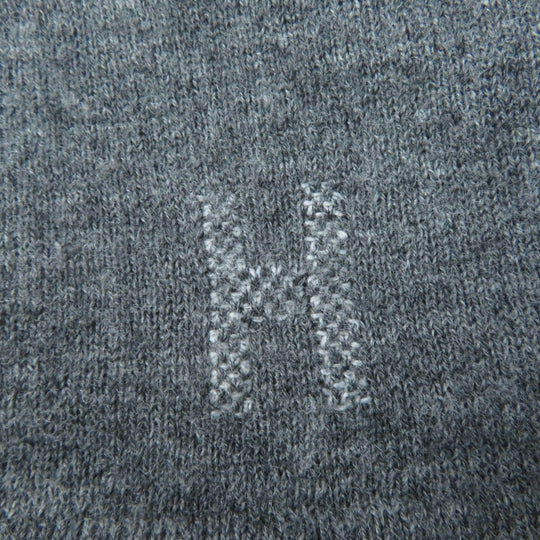 HERMES one piece Main: 100% wool gray Women 36 Used Authentic