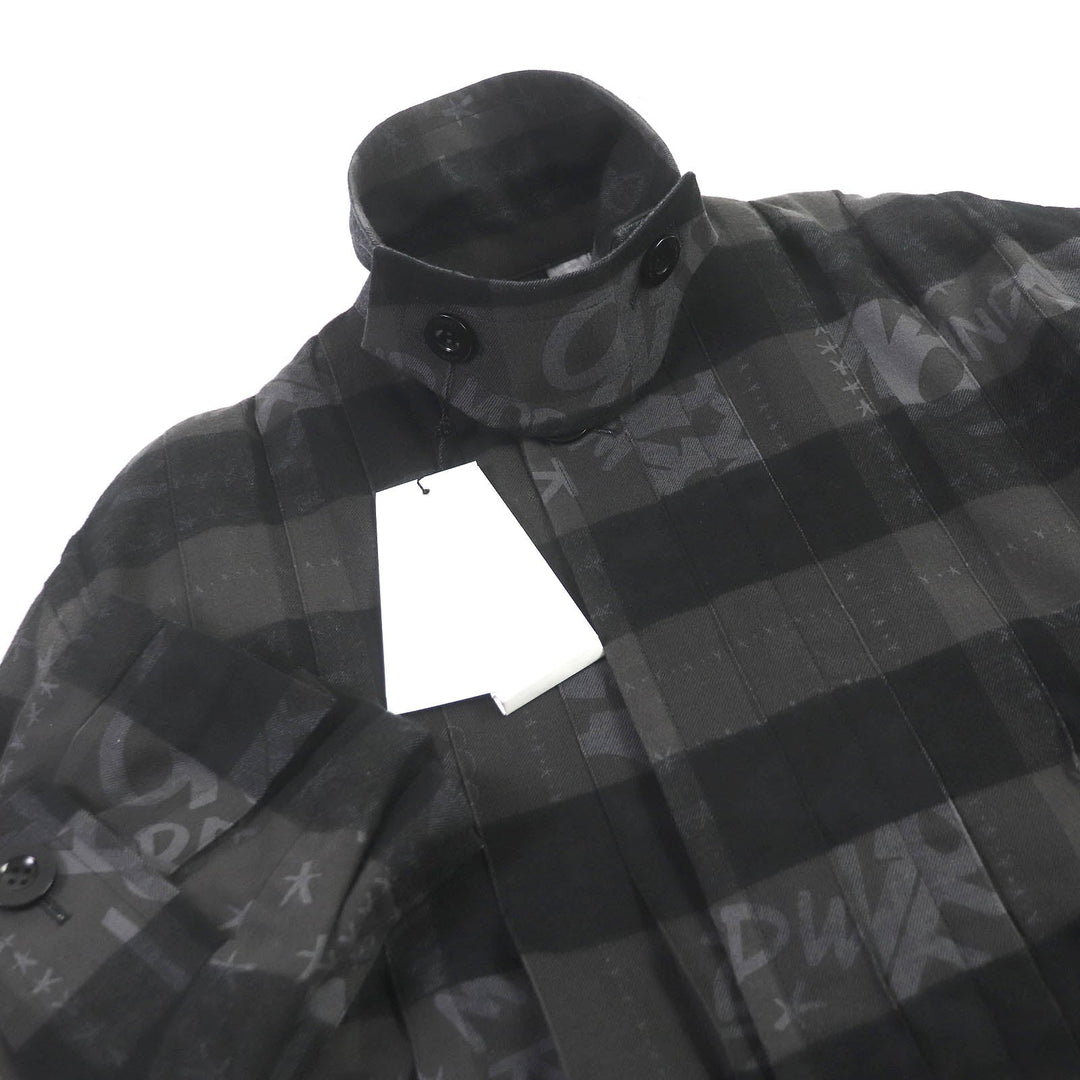 Sacai coat 23-02965M Main: 100% cotton, Part: 90% wool, Part: 10% nylon, Outer: 100% cotton, Lining: 90% wool charcoal mens 1 Used Authentic