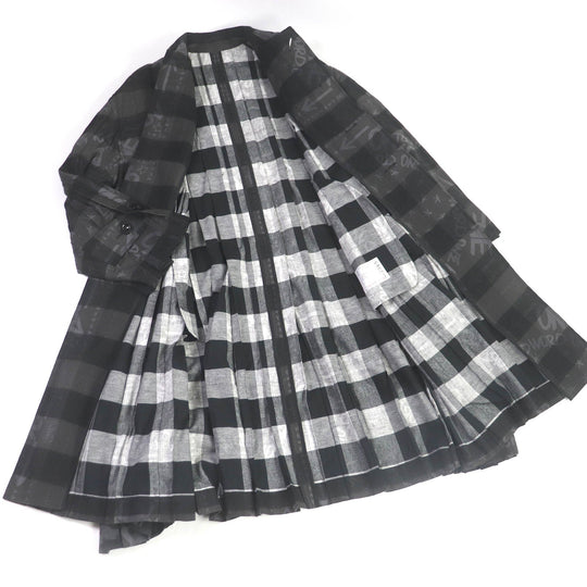 Sacai coat 23-02965M Main: 100% cotton, Part: 90% wool, Part: 10% nylon, Outer: 100% cotton, Lining: 90% wool charcoal mens 1 Used Authentic