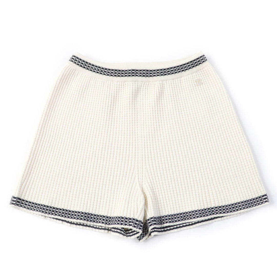 CHANEL Shorts P72042K10338 Main: 87% silk, Main: 12% polyamide, Main: 1% polyurethane Ivory Women 36 Used Authentic