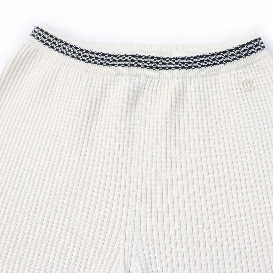 CHANEL Shorts P72042K10338 Main: 87% silk, Main: 12% polyamide, Main: 1% polyurethane Ivory Women 36 Used Authentic