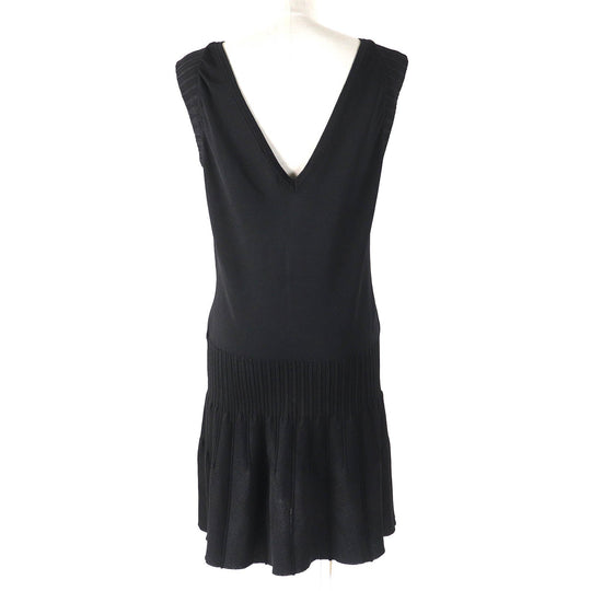 CHANEL one piece P48010 Main: 84% rayon, Main: 16% nylon black Women 38 Used Authentic