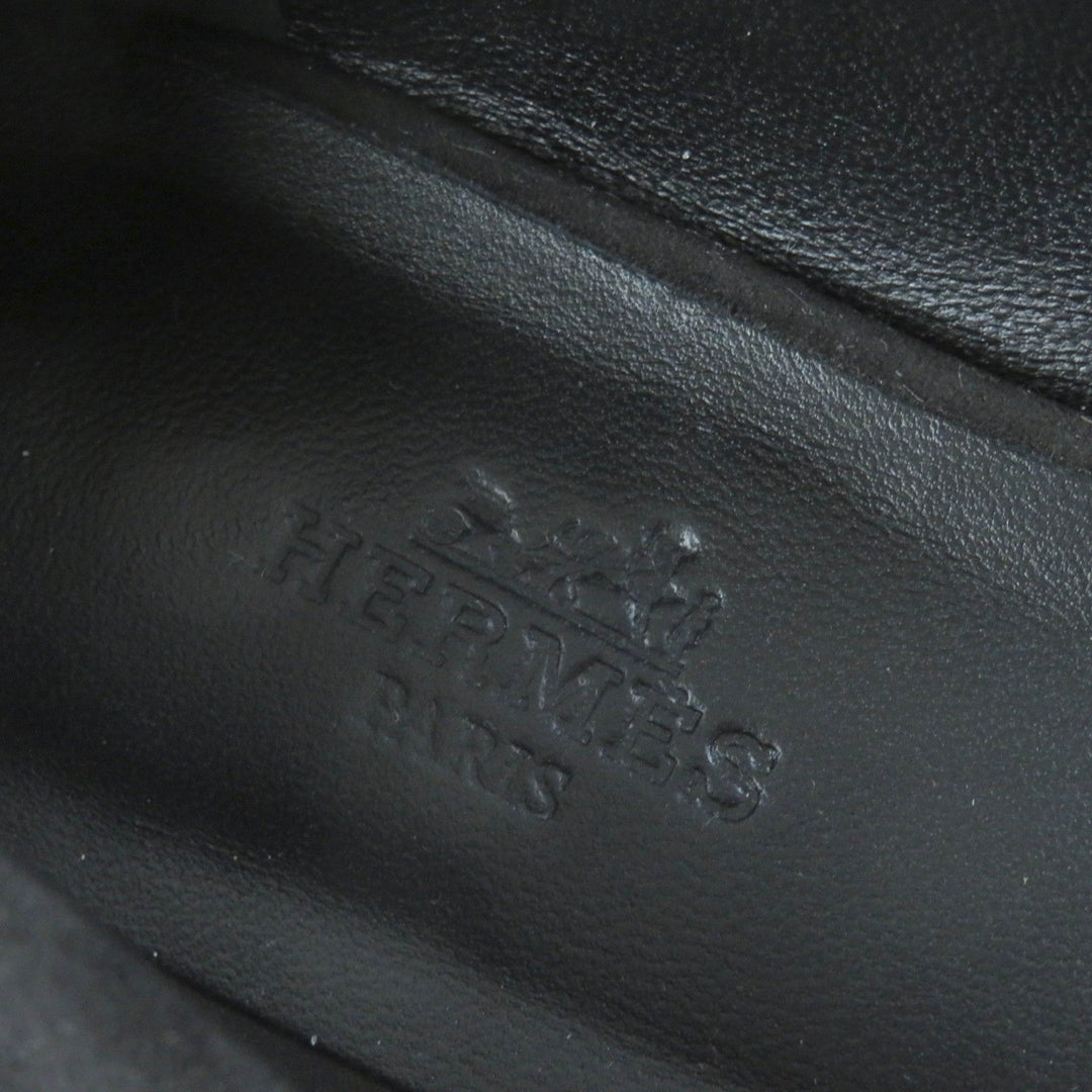 HERMES pumps 212136 Main: Suede leather black Women 36 Used Authentic