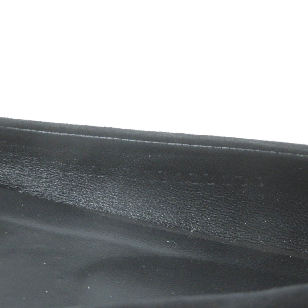 HERMES pumps 212136 Main: Suede leather black Women 36 Used Authentic