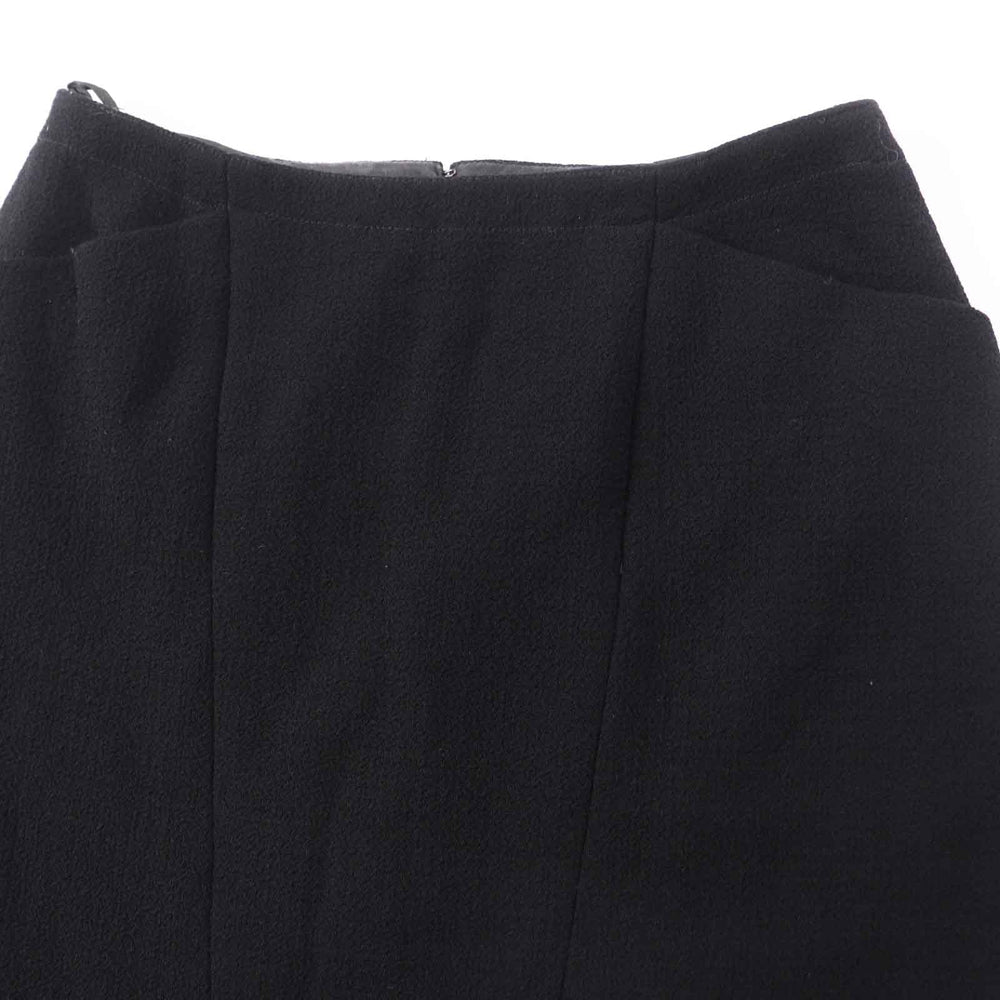 CHANEL skirt 97A P09690 Outer: 100% wool, Lining: 95% silk, Lining: 5% polyurethane black Women 36 Used Authentic